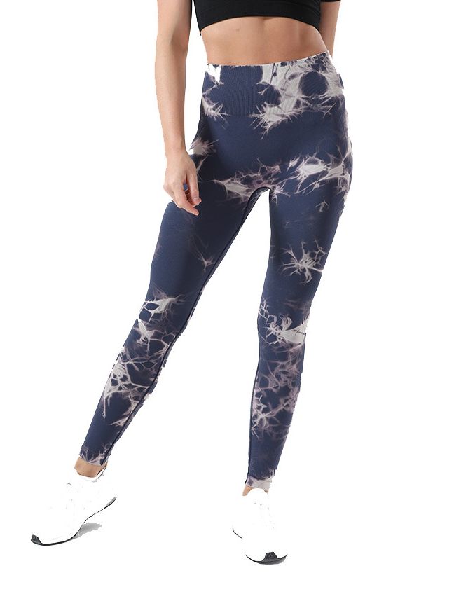 Sexy Seamless Leggings Women Fitness Gym Clothing Tie Dye Sports Pants High Waisted Push Up Leggings Printed Female Sport Pants