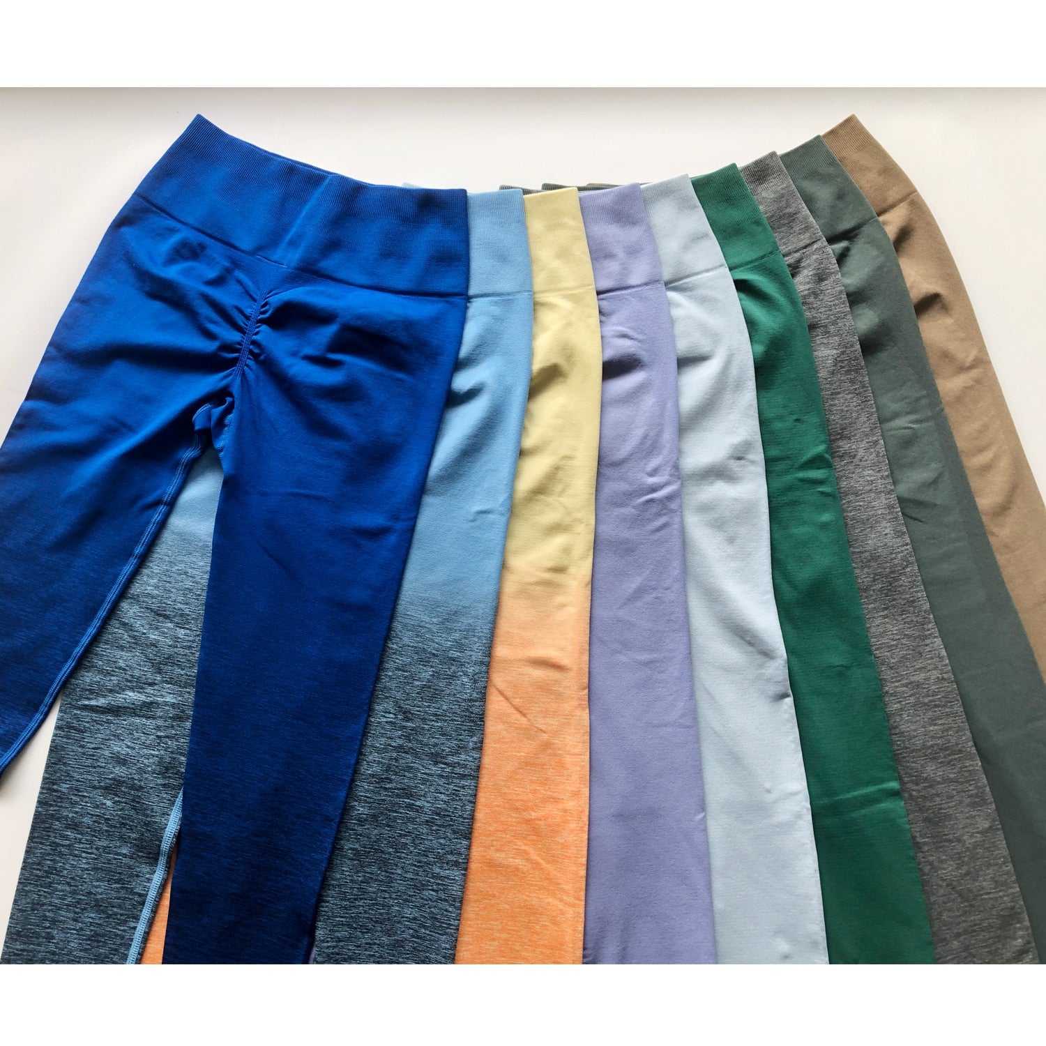 New Ombre Amplify Legging Scrunch Seamless Leggings Workout Gym Tights Super Stretchy Yoga Pants  Push Up Booty Leggings