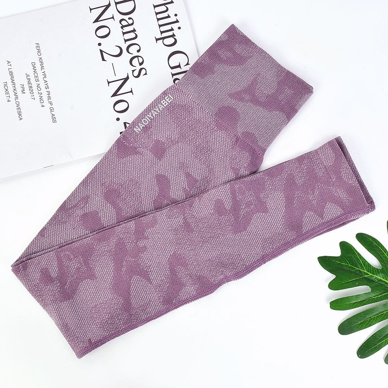 Seamless Camouflage Leggings High Waisted Women Sports Leggings Camo Fitness Yoga Pants Girl Sport Leggings