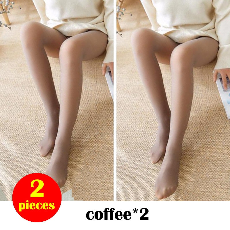 2Pieces Sexy Warm Leggings Women Tights Stockings High Waist Fake Leggins Mujer Push Up Legginng Femme