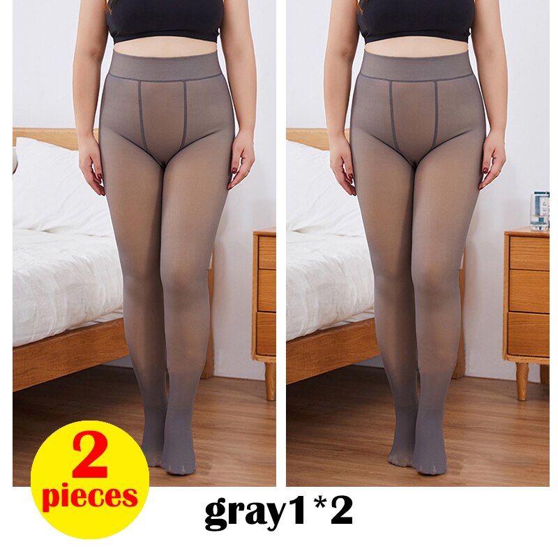Sexy Fake Leggings Woman Plus Size Warm Leggins Mujer High Waist Fleece Tights Legging 47-80kg Winter