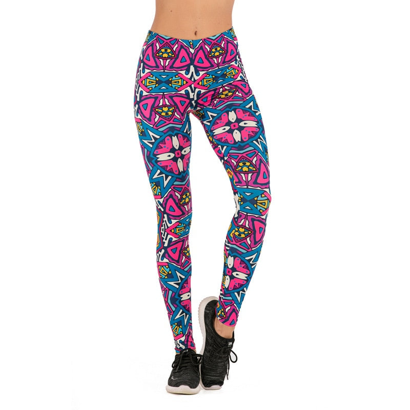 Brand Sexy Women Legging Printing Fitness Leggins Fashion Slim Leggings High Waist Leggings Woman Pants