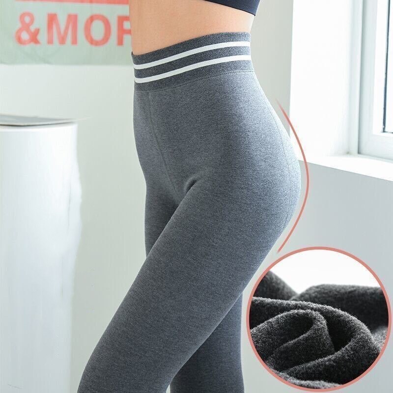 High Wasit Velvet Fitness Pantyhose Women Thicken Warm Leggings Velvet Autumn Winter Lamb Cashmere Warm Fur Leggings Yoga Sports