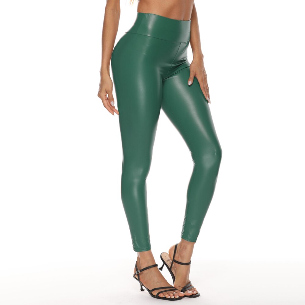 Plus Size Leather Leggings