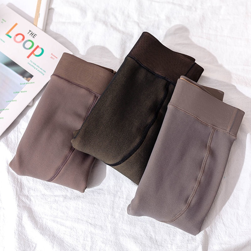 2Pieces Sexy Warm Leggings Women Tights Stockings High Waist Fake Leggins Mujer Push Up Legginng Femme