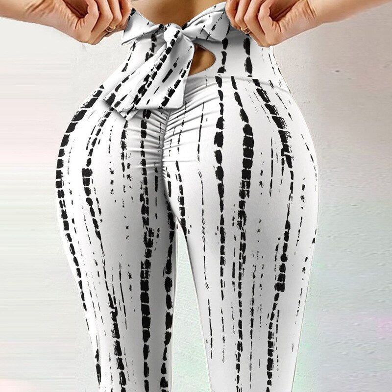Women Leopard Print leggings High Waist Stretch Push Up Running Sports Leggings Slim Pants Casual Trousers Fitness Leggings