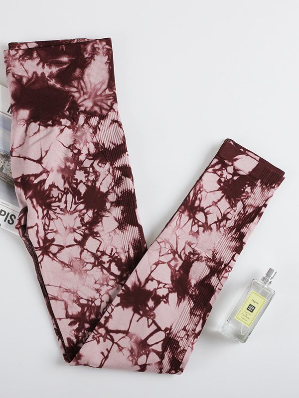 Sexy Seamless Leggings Women Fitness Gym Clothing Tie Dye Sports Pants High Waisted Push Up Leggings Printed Female Sport Pants