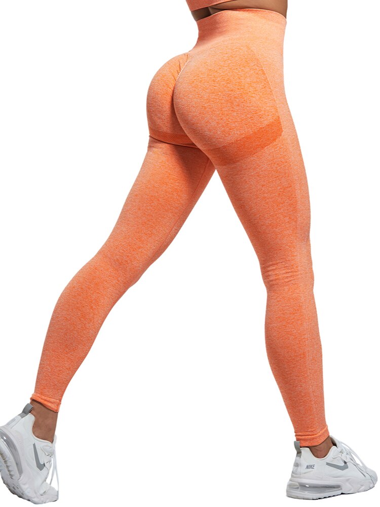 CHRLEISURE Women Seamless Fitness Leggings High Waist Sports Booty Gym Leggings Push Up Slim Black Skinny Female Pants