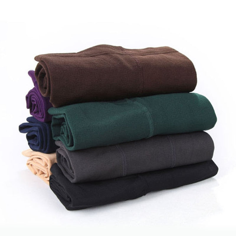 OXYGEN Women's Brushed Trousers Autumn and Winter Bamboo Charcoal Fiber New Style 8 Colors Fleece Leggings Fashion Tights