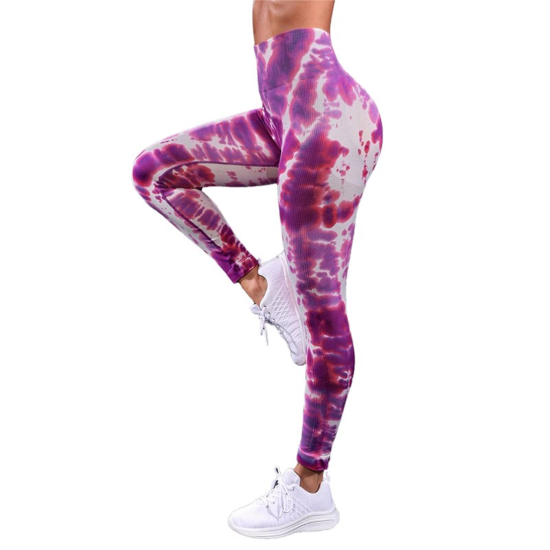 Seamless Tie Dye Leggings Women Sexy Fitness Gym Legging Push up High waist Leggings Sport Pants Women Clothing