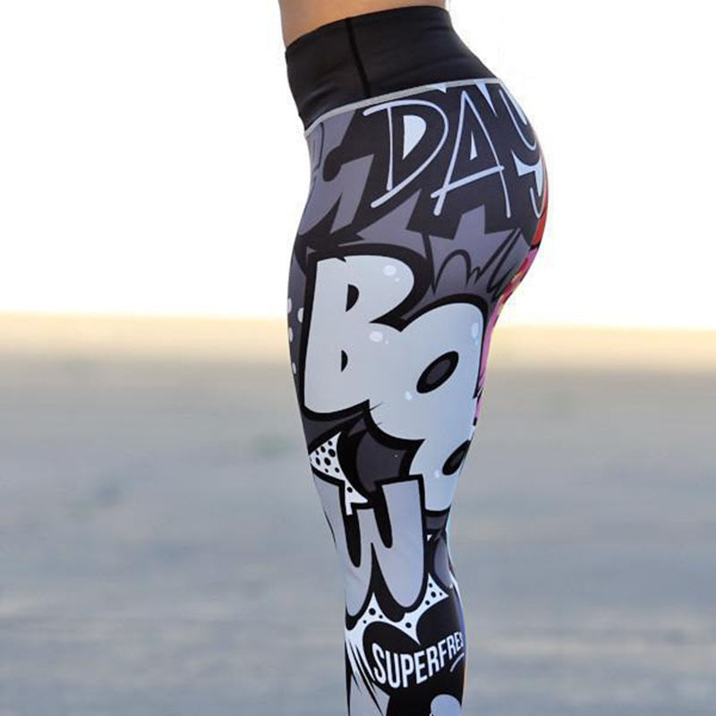 Women Digital Printing Leggings Workout Leggings High Waist Push Up Leggins Mujer Fitness Leggings Women'S Pants