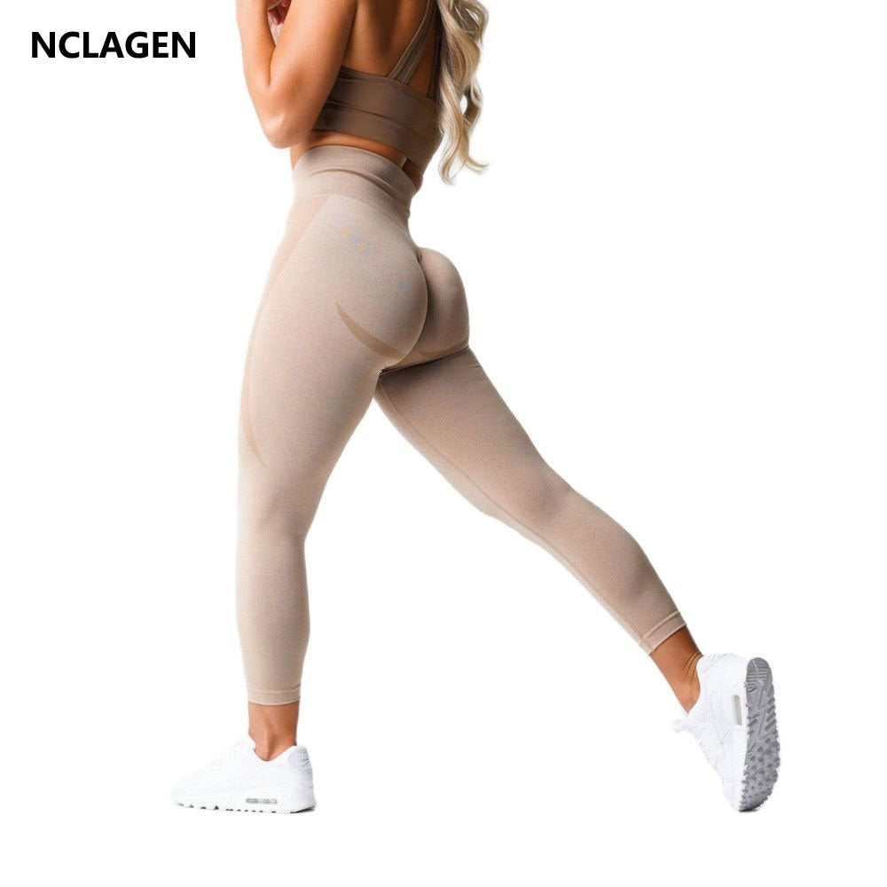 seamless high waist tights yoga pants fitness pants hip lifting Leggings  fishing pants quick drying pants sports tights