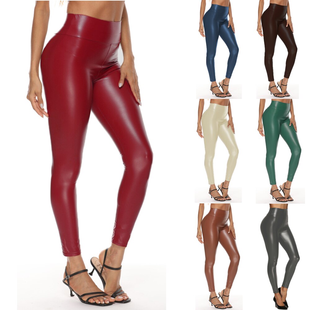Plus Size Leather Leggings