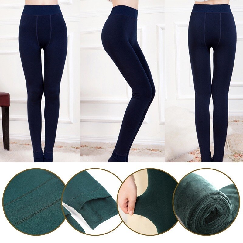 Winter Leggings Knitting Velvet Casual Legging New High Elastic Thicken Lady's Warm Pants Skinny Pants For Women Leggings