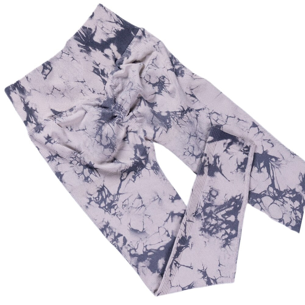 BUTT LIFT Workout Scrunch Bum Leggings Marble Women  Seamless Tights Joga Pants Sports Wear Fitness Gym Ruched Booty